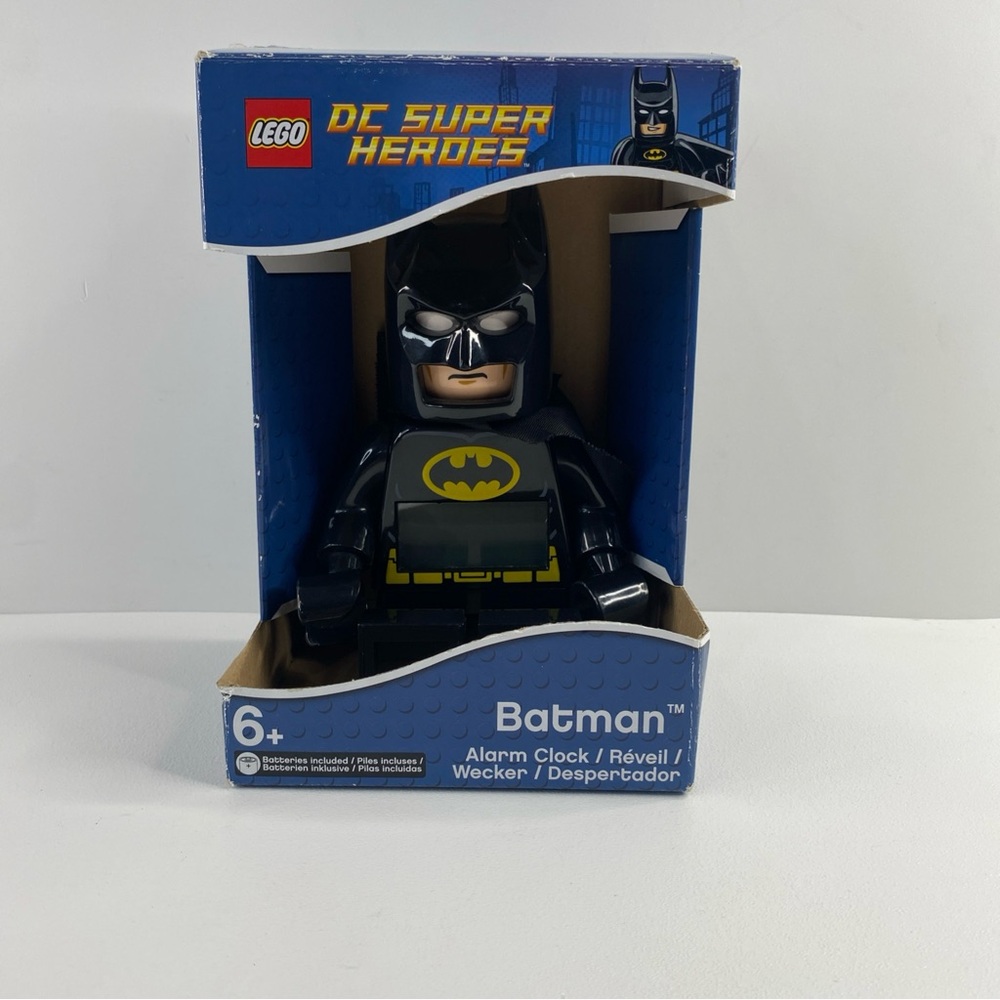 LEGO DC Comics Super Heroes Batman Figure 10" Alarm Clock  W/ Original Box